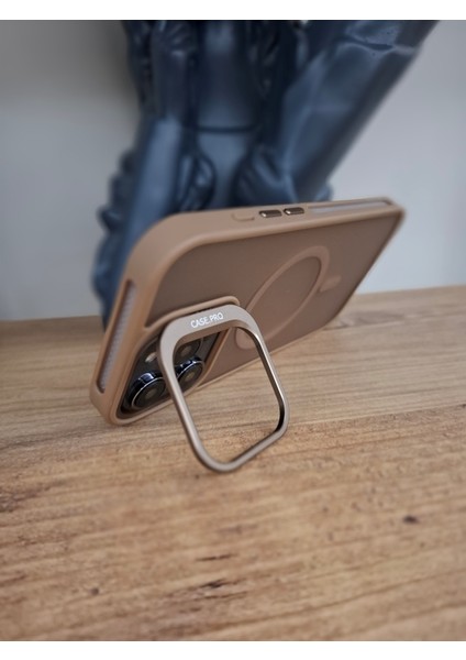 Apple iPhone 14 Pro Max Kamera Lens Koruma Hediyeli Magsafe Özellikli Standlı Premium Lüks Kılıf modelleri