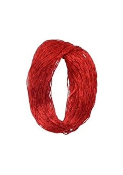 Kırmızı Zargana Ipeği 10LU Suni Yem Seti 10 Adet Kırmızı Renkli