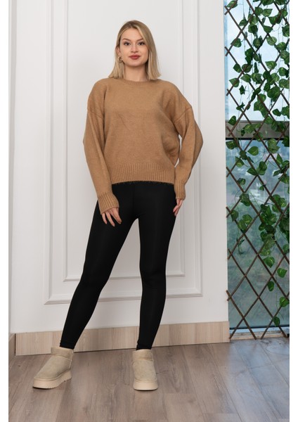 Yuvarlak Yaka Yumoş Triko Kazak 258181 indirimleri