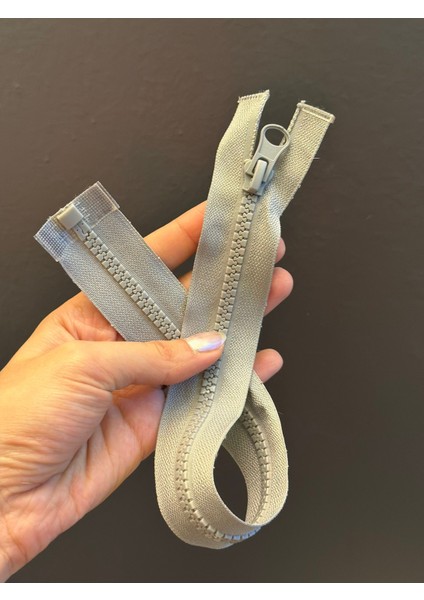 Gri Dişli Fermuar 73X3 cm