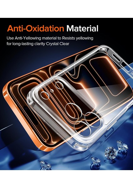 iPhone 17 Pro Kılıf Şeffaf Silikon / Cam Ekran Koruyucu Seti indirimleri