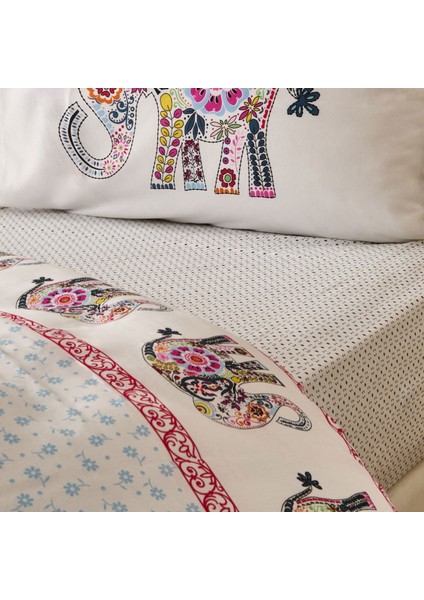 Soft Rhapsody Çift Kişilik Nevresim Takımı - Beyaz / Renkli fiyatları
