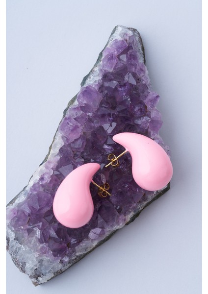 Su Damlası Küpe - Pembe fırsatları