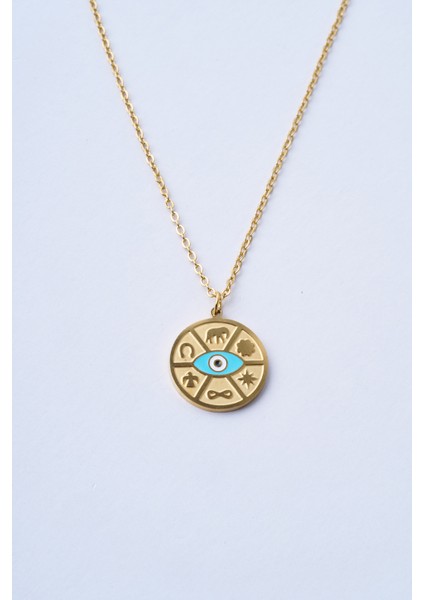Lucky Charm Çelik Kolye fırsatları