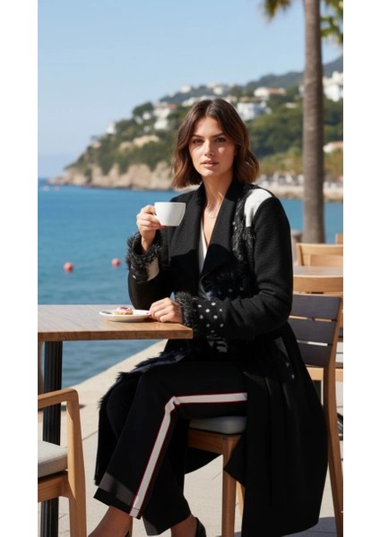 Barbara Trençkot Örme Tasarım Kaban fiyatları