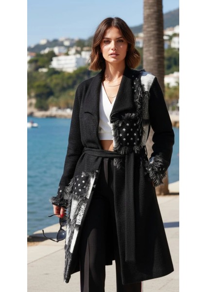 Barbara Trençkot Örme Tasarım Kaban indirimleri