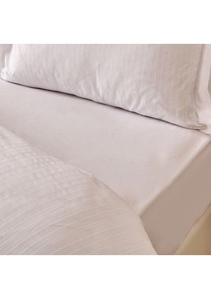 Soft Dobby Weave Çift Kişilik Nevresim Takımı - Beyaz fiyatları