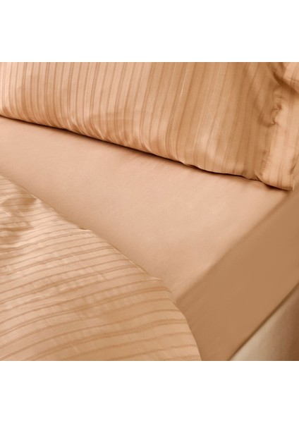 Soft Dobby Weave Çift Kişilik Nevresim Takımı - Bej fiyatları