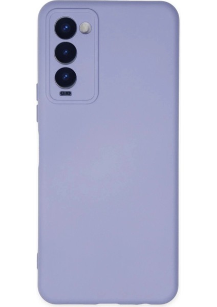 Bfs Tecno Camon 18 Kılıf Nano Içi Kadife Silikon - Lila