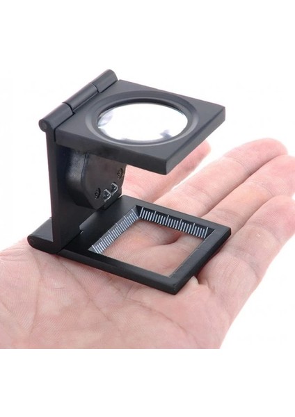 25X25 mm Full Çelik Kaplı Katlamalı Büyüteç TH9005B