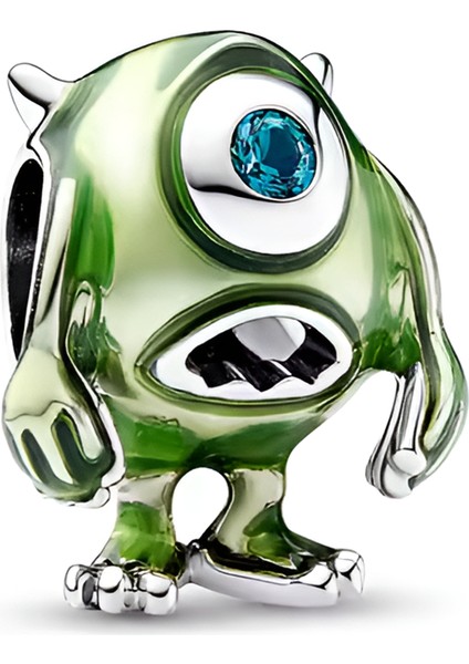925 Ayar Gümüş Disney Pixar Mike Wazowski Charm