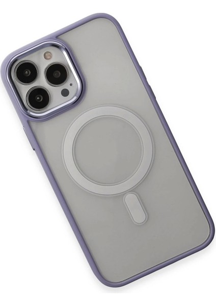 Bfs iPhone 15 Pro Max Kılıf Room Magneticsafe Silikon - Lila modelleri