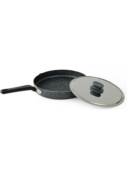 Chef Cupra Kapaklı Granit Balık Tavası - Siyah - 30 cm fiyatları