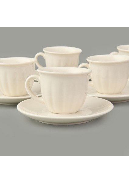 Kitchen Olympos 6'lı Kahve Fincanı Takımı - Krem - 90 ml fiyatları