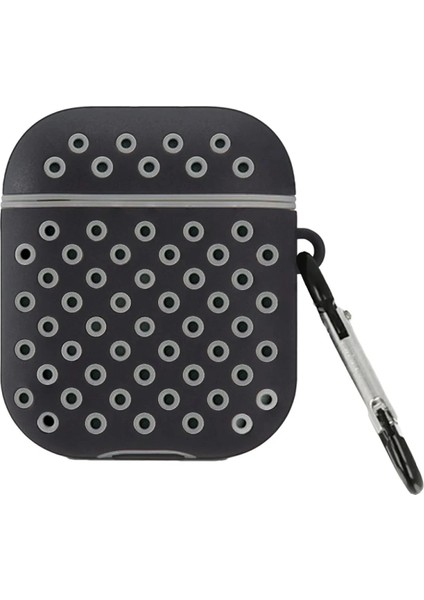 Bfs Airpods 2 (2.nesil) Spor Delikli Kılıf - Siyah-Gri