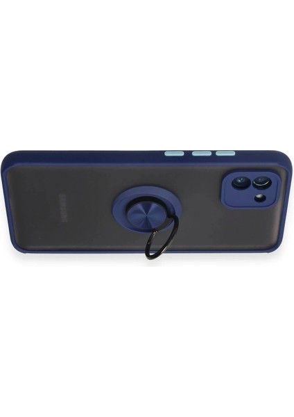 Bfs Samsung Galaxy A03 Kılıf Montreal Yüzüklü Silikon Kapak - Lacivert fırsatları
