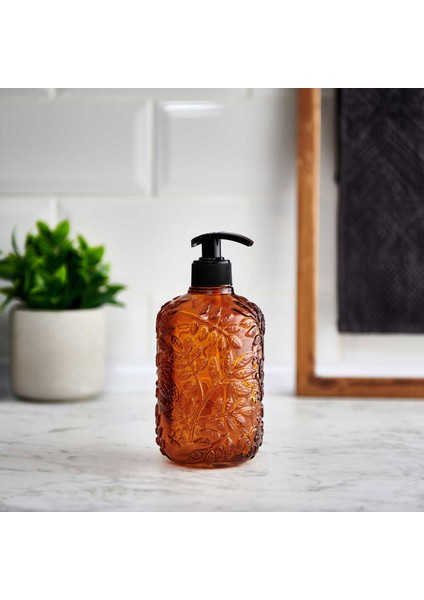 Design Venüs Cam Sıvı Sabunluk - Amber