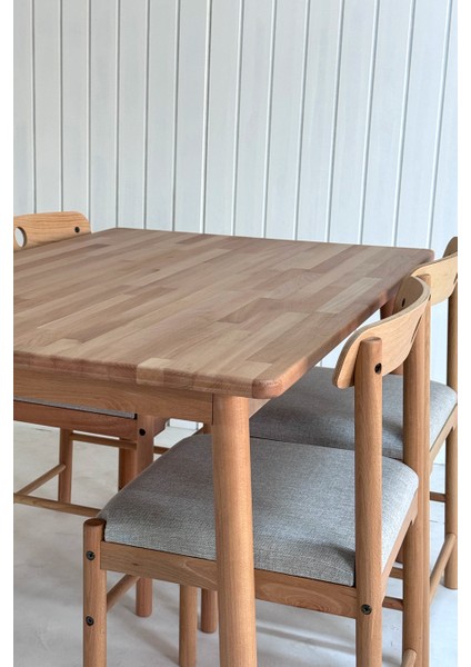 Alaçatı Masif Kayın Ahşap Mutfak Masası - 115 x 80 fırsatları