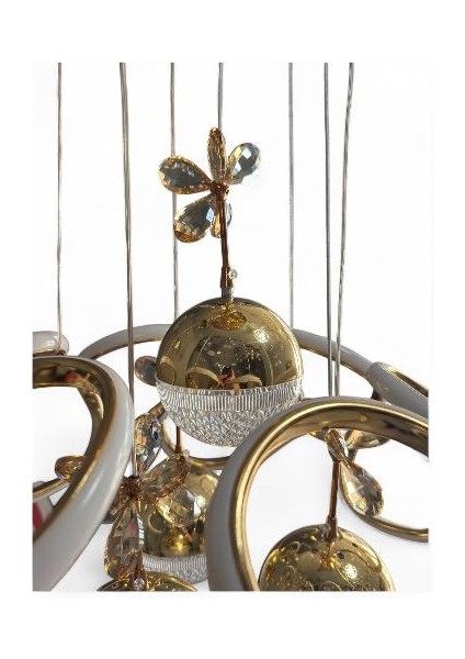 4 Toplu Gold Kaplama Modern LED Sarkıt Avize Dron modelleri