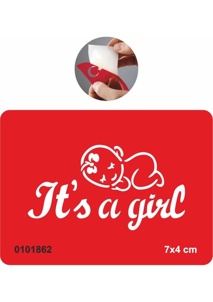 Baby Showersupertrendıt's A Girl Tattoo Geçici Dövme Şablonları Kına Kalıpları