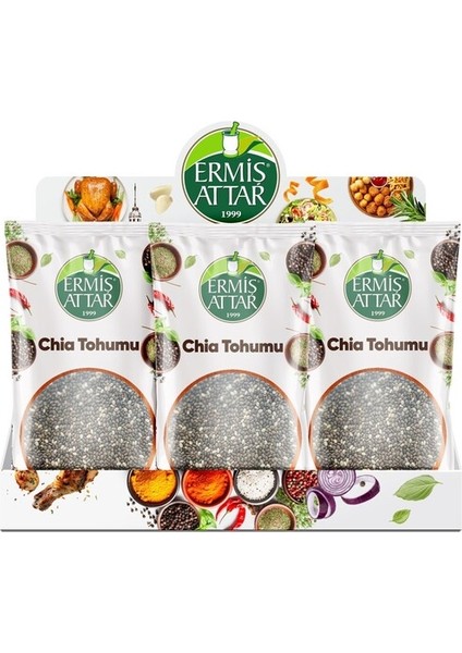 Chia Tohumu 120 Gram 3'lü Set Ermiş Attar