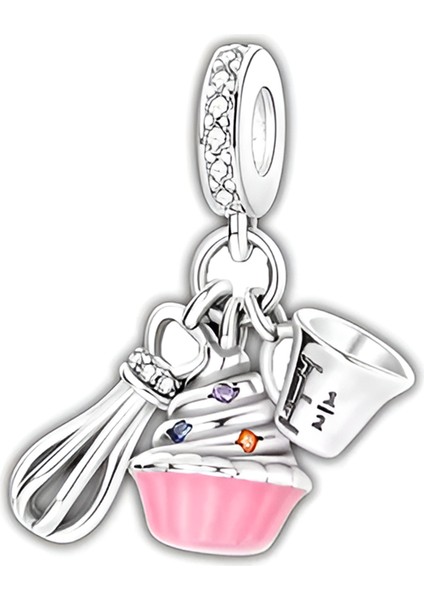 925 Ayar Gümüş Kitchen Chef Charm