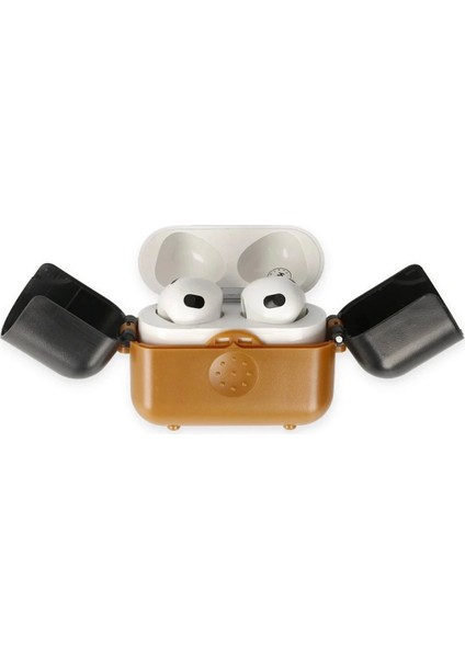 Bfs Airpods 3 (3.nesil) Basmalı Kılıf - Kahverengi-Siyah modelleri