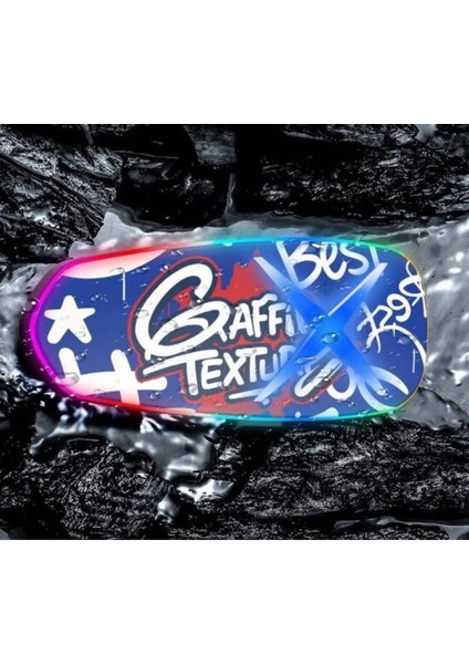 Helmet Graffiti Motor Kask Kulaklık Rgb Modlu Su Geçirmez 6.0 Bluetooth Intercom Yenı Model modelleri