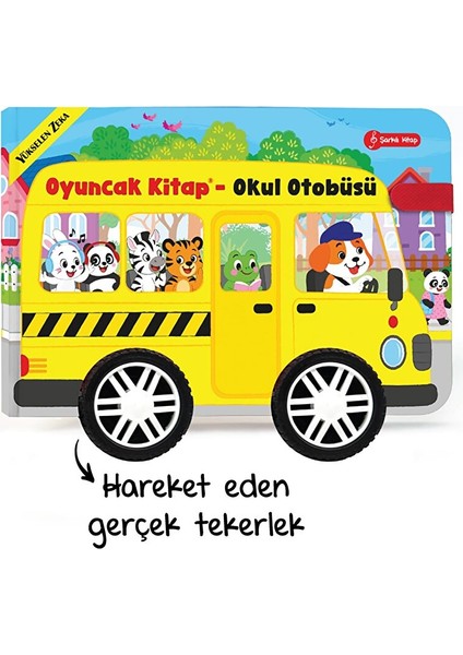 Oyuncak Kitap - Okul Otobüsü (Gerçek Tekerlekli)