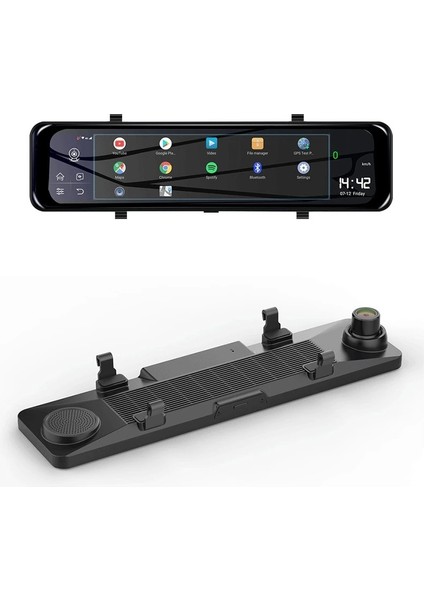 4g Hb-20 32GB 12 Inç Dokunmatik Ayna Kamera Android Uzaktan Izlemeli 1080P Ön ve Arka Araç Kamera.(Türkçe Menü) fiyatları