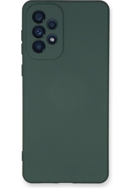 Bfs Samsung Galaxy A53 5g Kılıf Nano Içi Kadife Silikon - Koyu Yeşil
