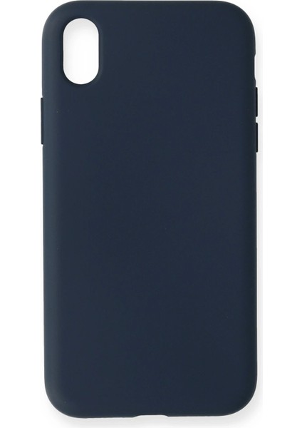 Bfs iPhone Xr Kılıf Nano Içi Kadife Silikon - Lacivert