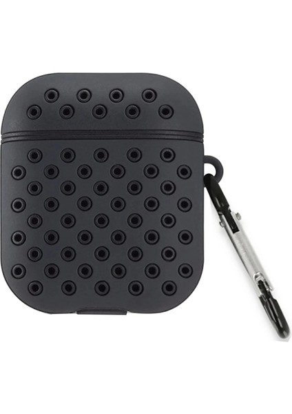 Bfs Airpods 2 (2.nesil) Spor Delikli Kılıf - Siyah-Siyah