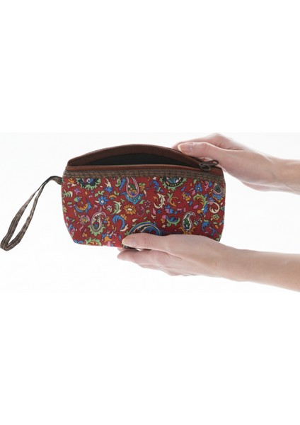 Iran Işi El Yapımı Etnik Desenli Fermuarlı Orta Boy Cüzdan fiyatları