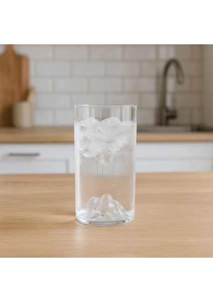 Star Dağlı Borosilikat Cam Bardak - Şeffaf - 300 ml