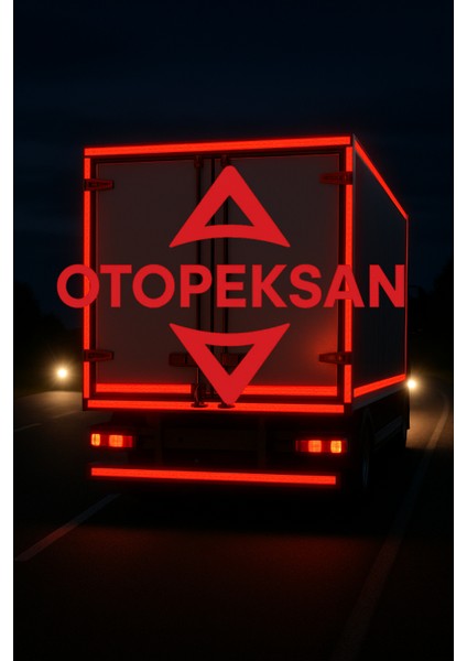 Fosfor Şerit Bant - Reflektör Bant - 3 Metre Kırmızı - Tüvtürk Onaylı modelleri