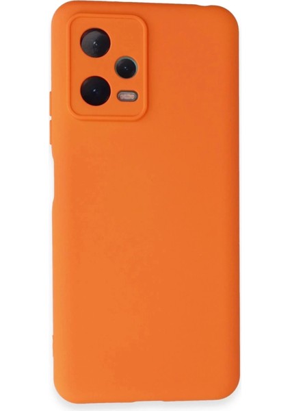 Bfs Xiaomi Redmi Note 12 5g Kılıf Nano Içi Kadife Silikon - Turuncu fiyatları