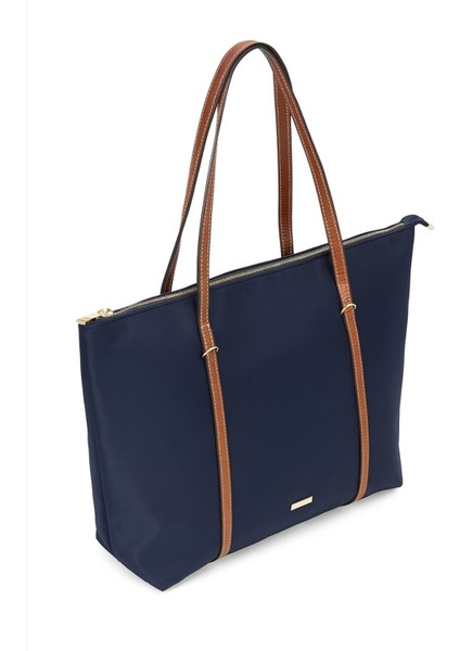 Büyük Boy Geniş Hacimli Cep Detaylı Tote Kadın Omuz Çantası