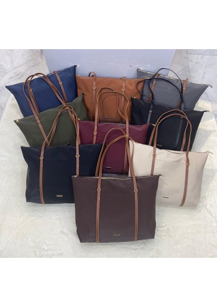 Büyük Boy Geniş Hacimli Cep Detaylı Tote Kadın Omuz Çantası fırsatları