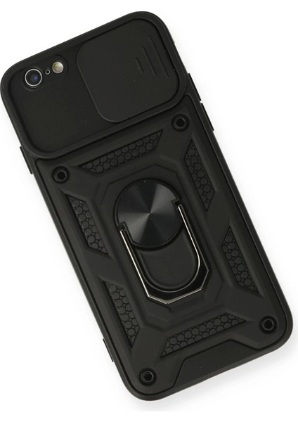 Bfs iPhone 6 Kılıf Pars Lens Yüzüklü Silikon - Siyah modelleri