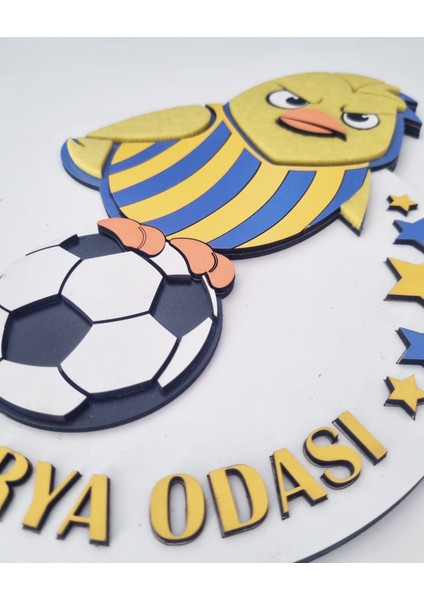 Taraftar Fb Kanarya Sarı Lacivert Çocuk Bebek Yeni Doğan Kapı Duvar Dolap Süsü Hediye modelleri
