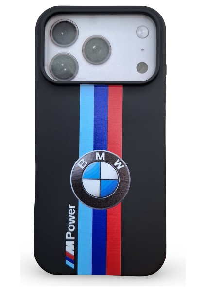 iPhone 17 Pro Uyumlu Hd Yüksek Kaliteli Bmw Tasarım Baskılı Içi Kadife Premium Silikon Kılıf