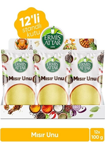 Mısır Unu 100 Gram 12'li Ermiş Attar