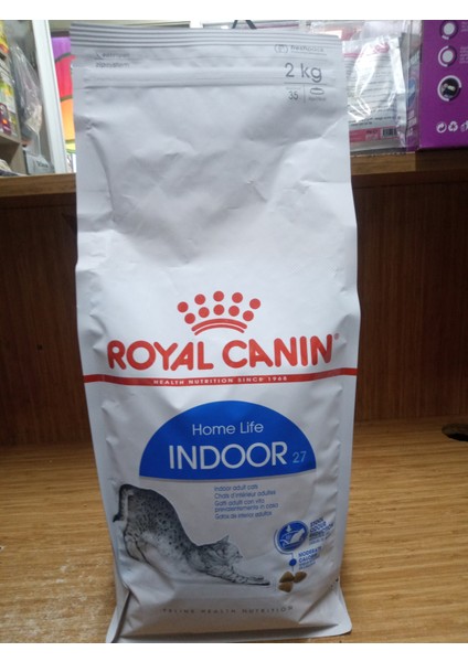 Indoor 27 Yetişkin Kedi Kuru Maması Kümes Hayvanlı 2 KG+100 Gram Hobi Malt