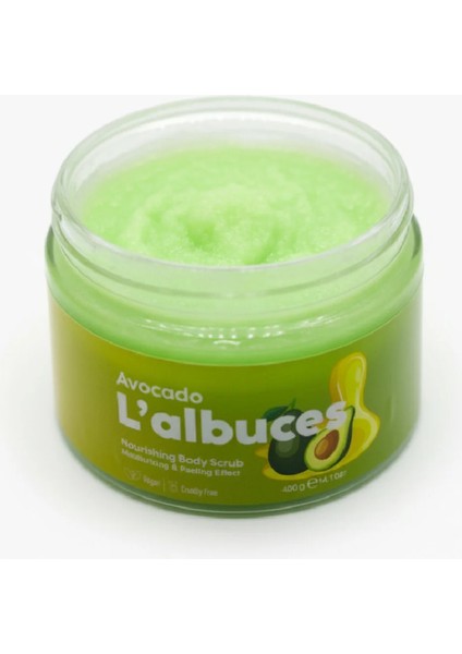 Avocado Body Scrub 400GR – Vegan, Temiz Içerikli, Avokado Kokulu Pürüzsüz Cilt Bakımı fırsatları