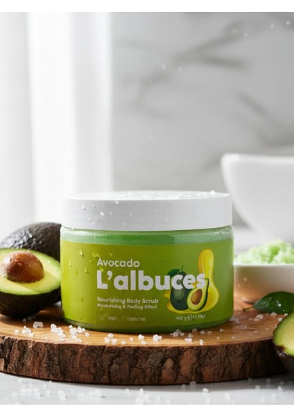 Avocado Body Scrub 400GR – Vegan, Temiz Içerikli, Avokado Kokulu Pürüzsüz Cilt Bakımı indirimleri