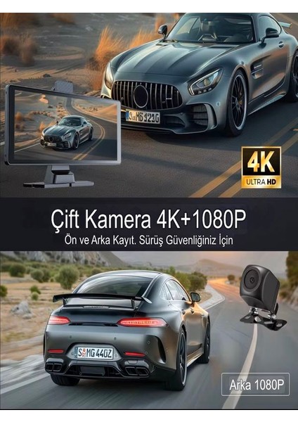 Wi-Fi Carplay Android 10.26" 4K Çift Kamera Fm Radyolu Araç Multimedya Ekranı Tak Çalıştır modelleri