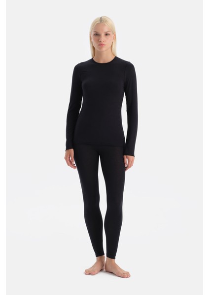 Siyah 5157KC Modal Kaşmir Tayt fırsatları