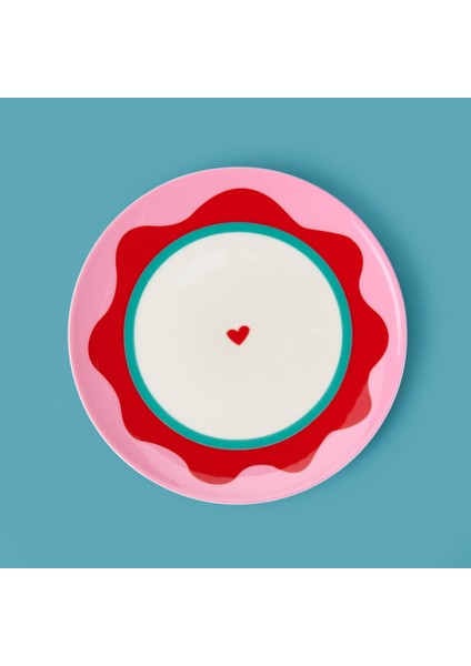 Kitchen Granny Tatlı Tabağı - Pembe / Kırmızı - 19 cm modelleri