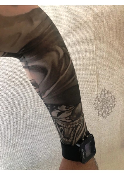Çift Kol Giyilebilir Dövme Göz Desenler Tattoo Sleeve